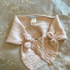 Tartine et Chocolate light pink scarf - new
